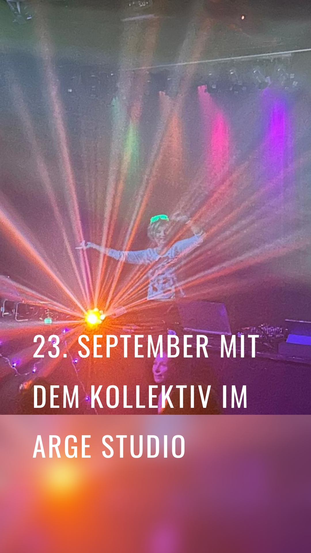 23. September mit dem Kollektiv im ARGE Studio

